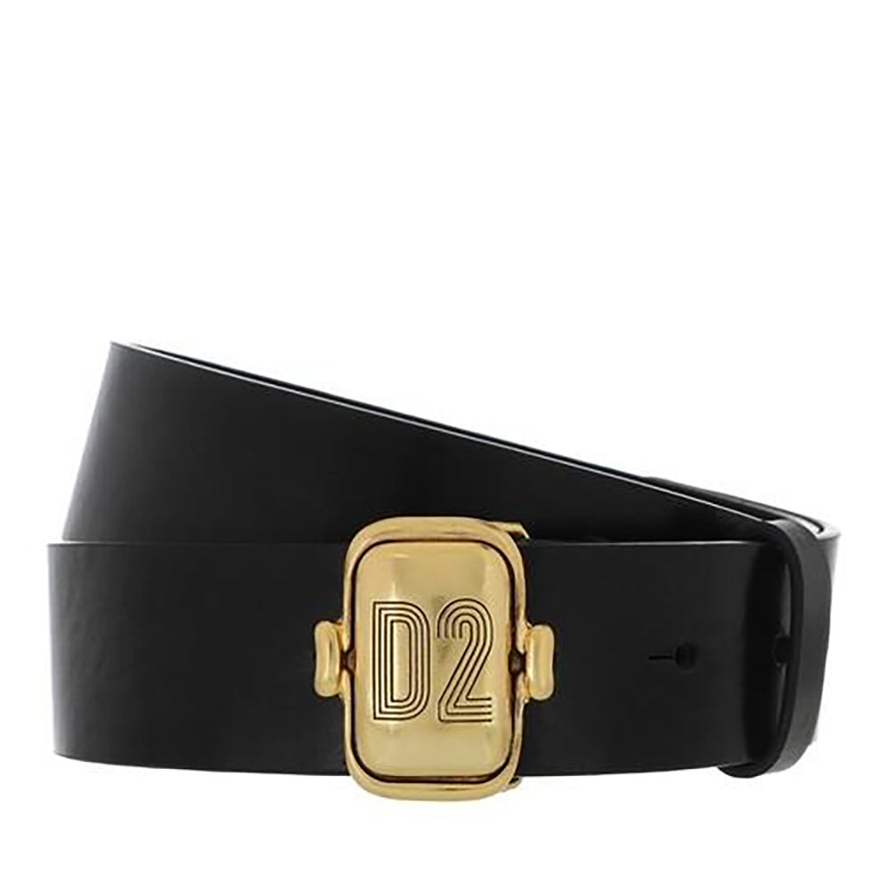 Dsquared2 Mens Logo Buckle Belt Black