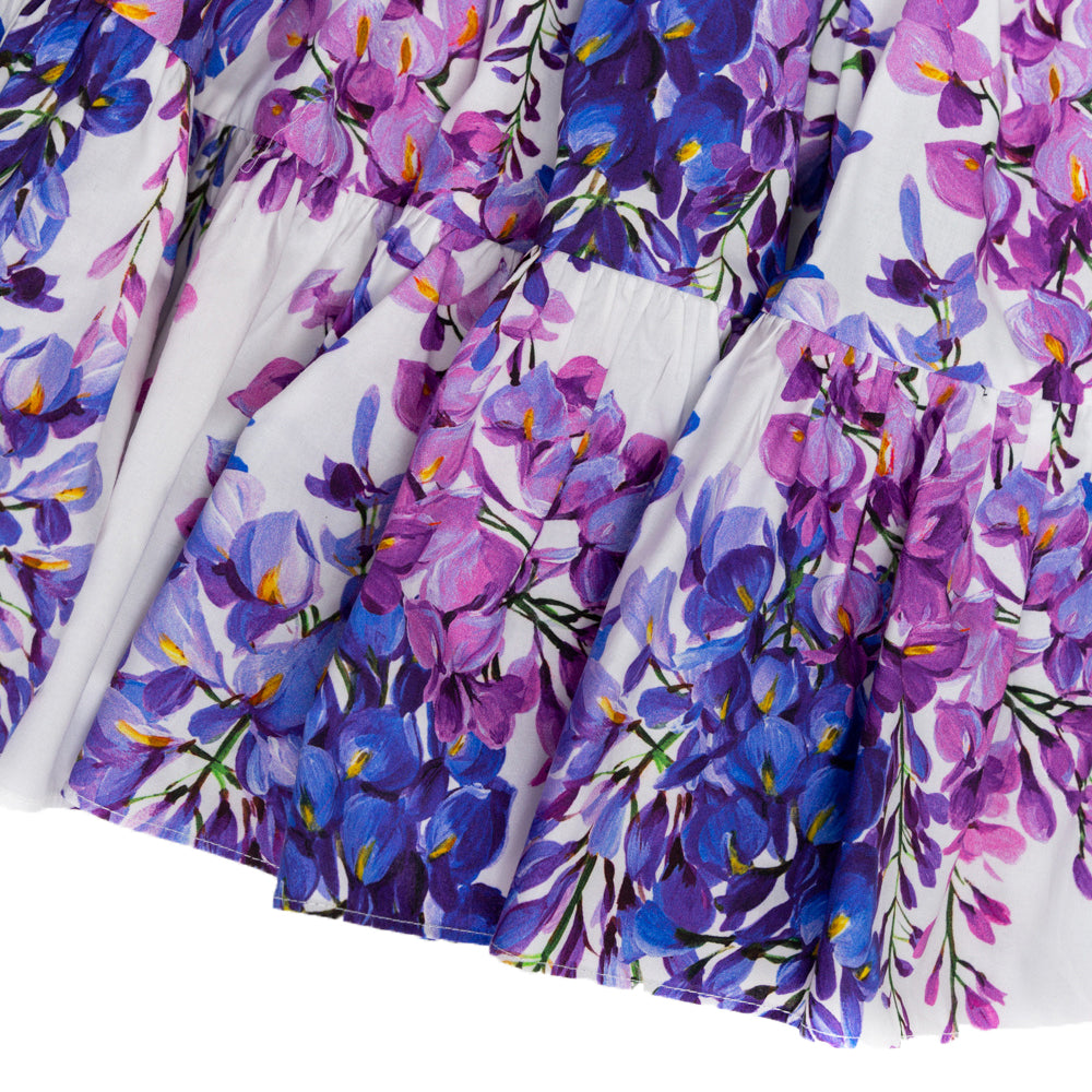 Dolce &amp; Gabbana Girls Flower Skirt Purple