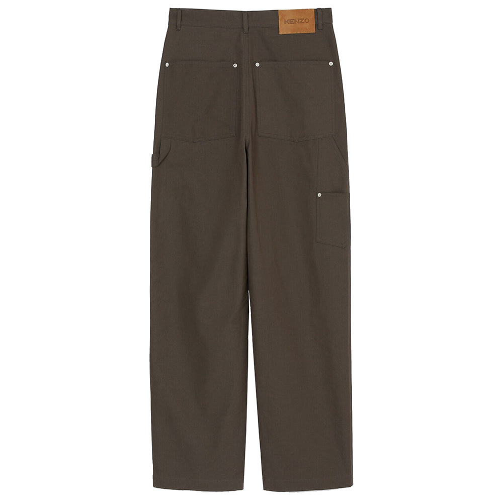 Kenzo Men&#39;s Plain Carpenter Pants Khaki