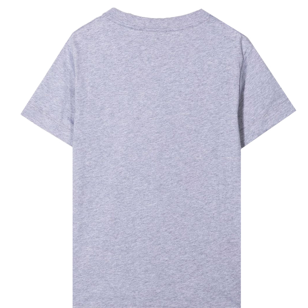 Fendi Kids Embossed Logo T shirt Grey