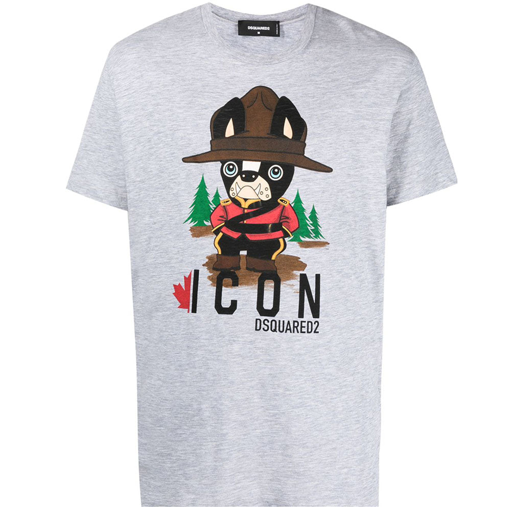 Dsquared2 Men&#39;s Graphic Print T-Shirt Grey