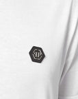 Philipp Plein Men's "SS" Logo T-Shirt White