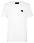 Philipp Plein Men's "SS" Logo T-Shirt White