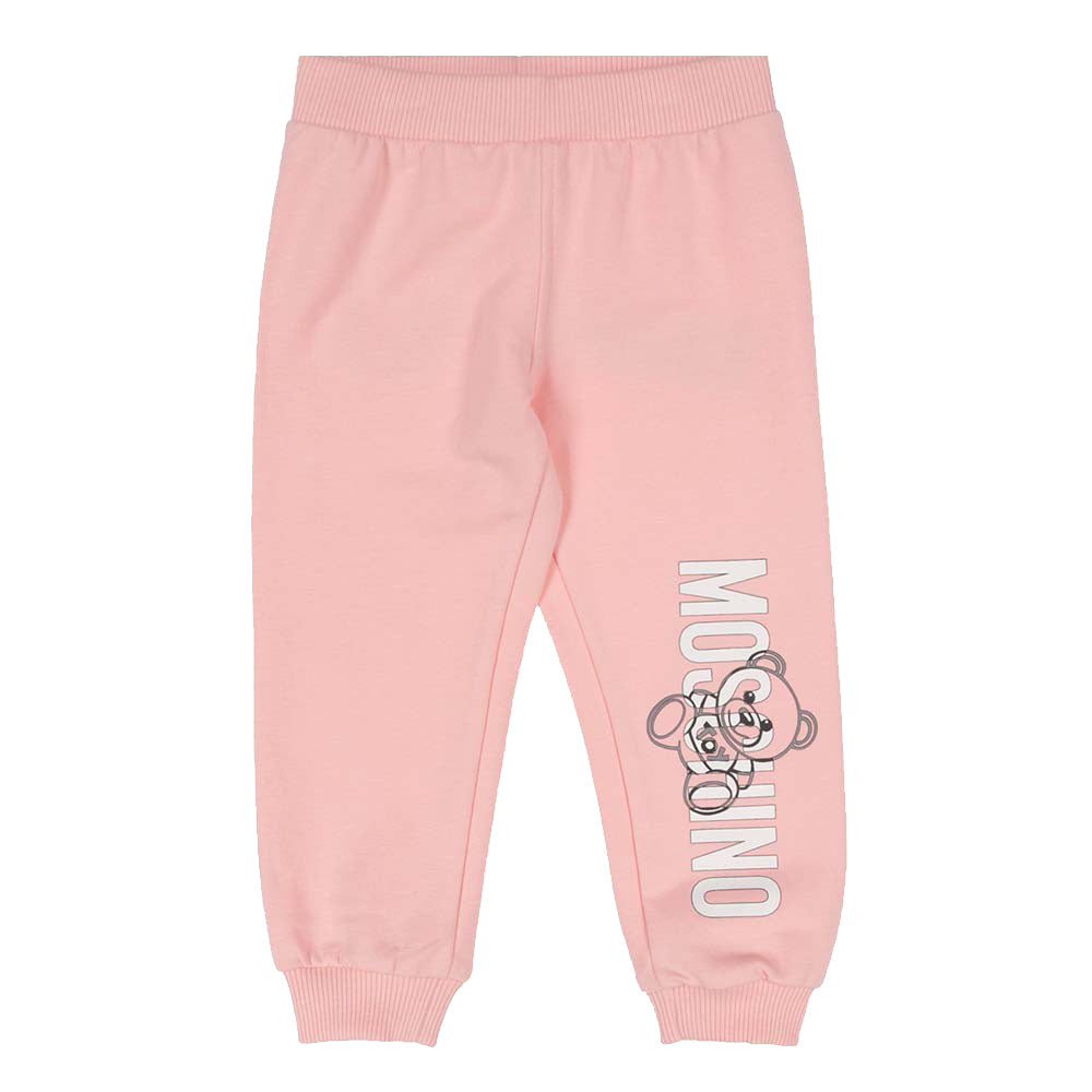 Moschino Baby Girl&#39;s Teddy Logo Tracksuit Pink