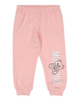 Moschino Baby Girl's Teddy Logo Tracksuit Pink