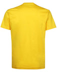 Dsquared2 Men's Spray Effect ICON Logo T-Shirt Yellow