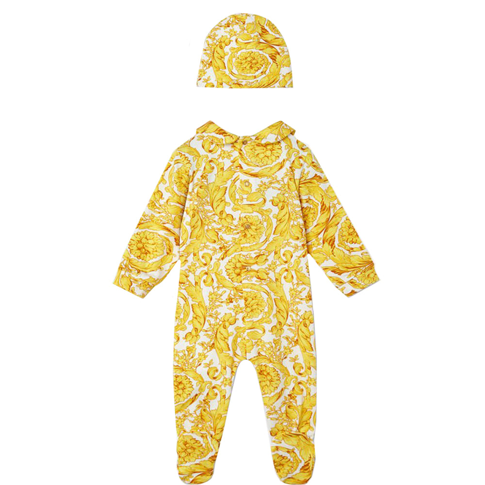 Versace Baby Unisex Babygrow Set Gold