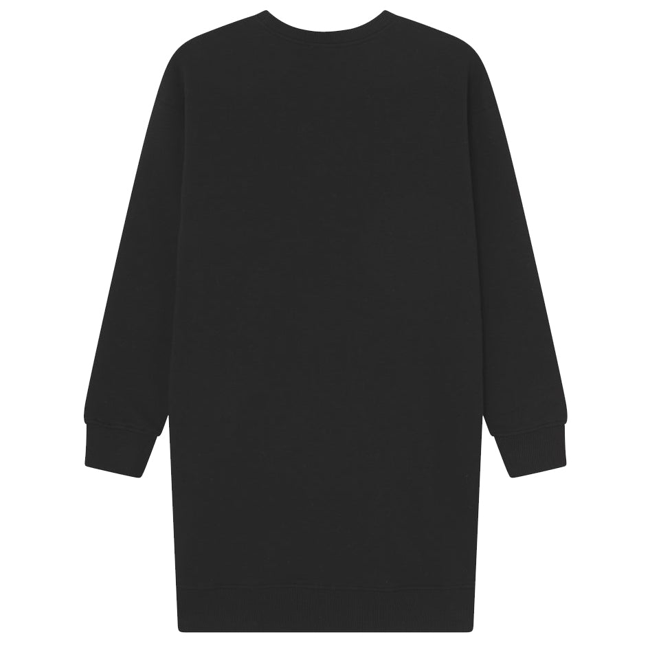Moschino Girls Logo Sweatshirt Dress Black