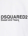 Dsquared2 Men's Mini Logo "Sweat & Tears" T-Shirt White
