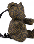 Fendi Kids Monogram Backpack Teddy Brown