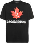 Dsquared2 Men's Smiling Leaf Logo T-Shirt Black