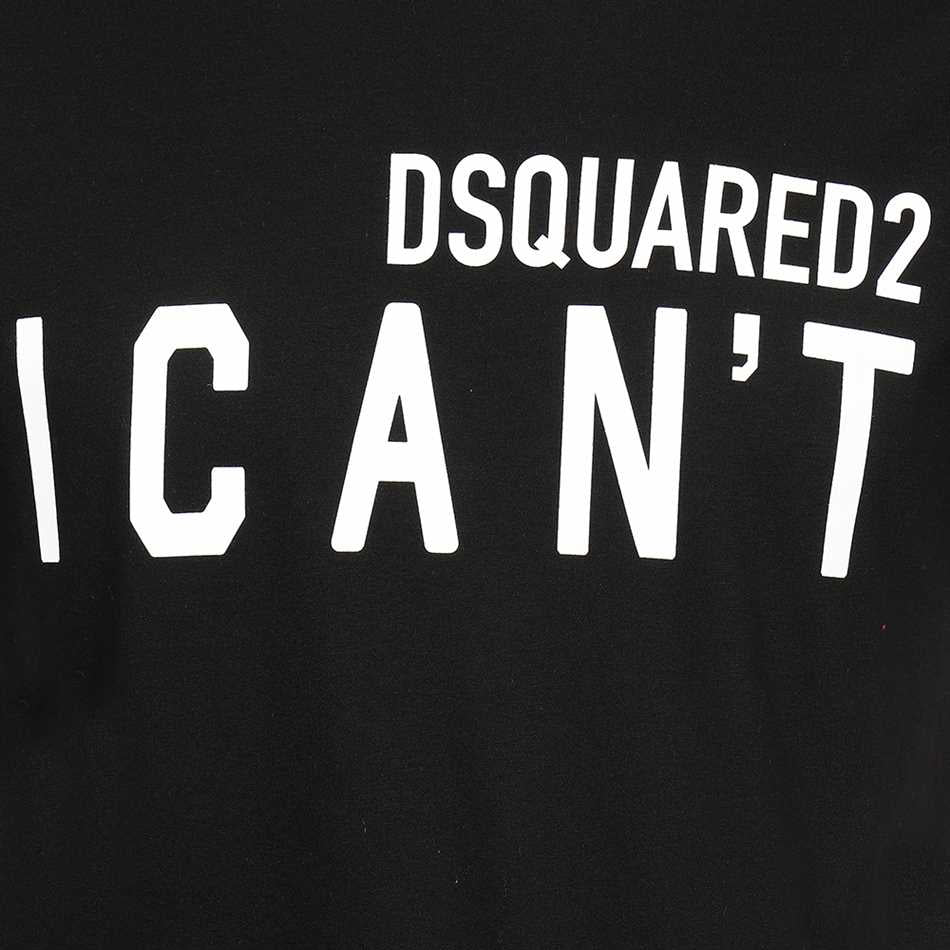 Dsquared2 Men&#39;s &quot;I CAN&#39;T&quot; Logo T-Shirt Black