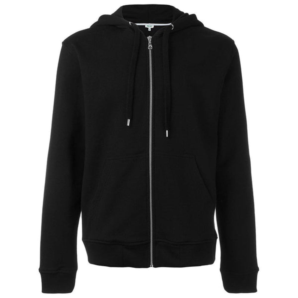 Kenzo Mens Paris Logo Hoodie Black