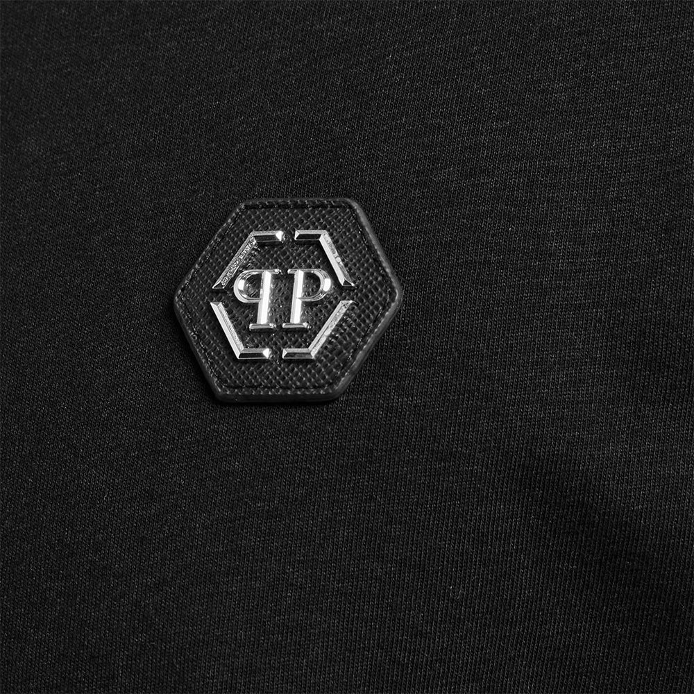 Philipp Plein Men&#39;s &quot;SS&quot; Logo T-Shirt Black
