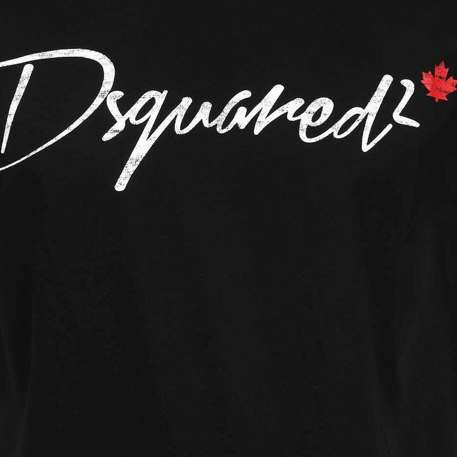Dsquared2 Men&#39;s Logo Crew Neck T-Shirt Black