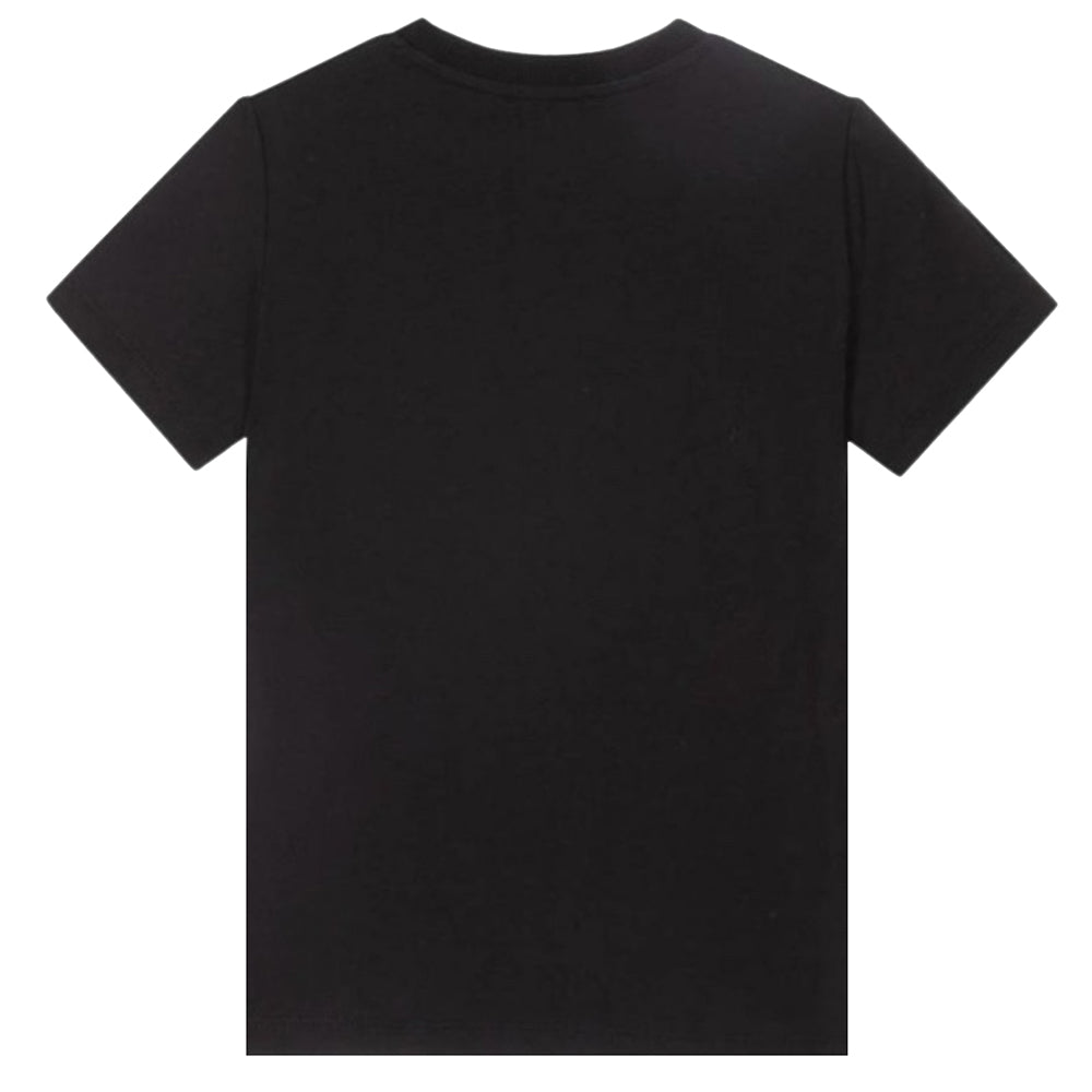 Moschino Girls Couture Diamante Logo T-Shirt Black