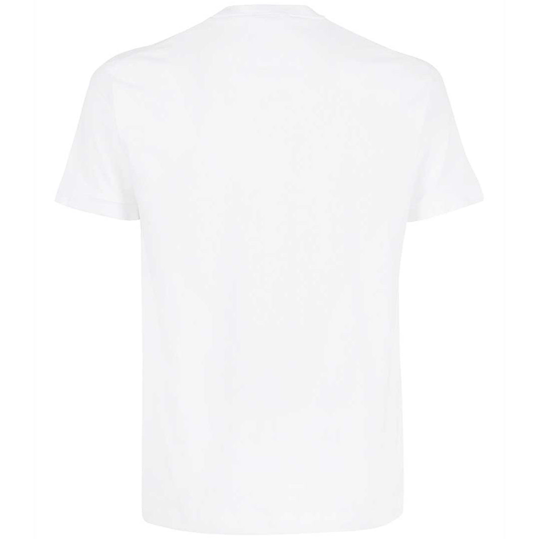 Dsquared2 Men&#39;s Doodle C Tiger Water Stain T-Shirt White