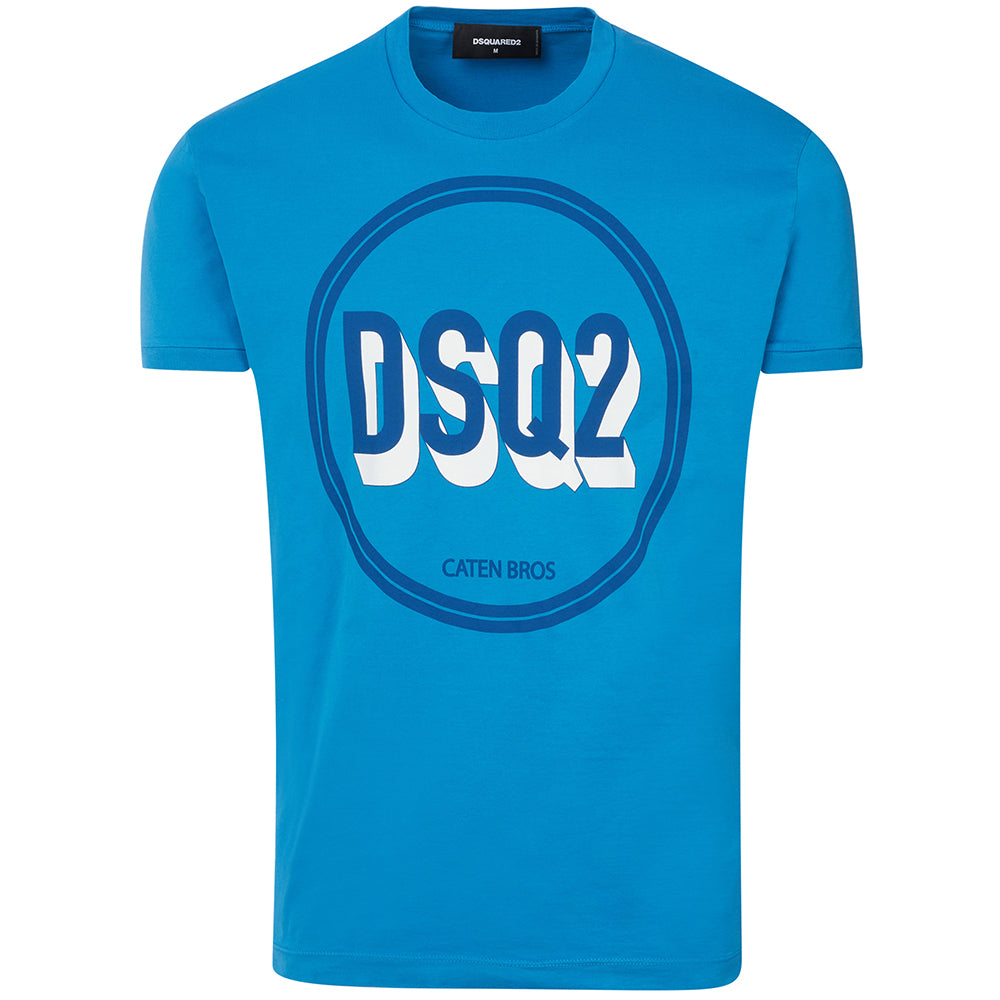 Dsquared2 Men&#39;s Circle Logo T-Shirt Blue