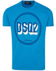 Dsquared2 Men's Circle Logo T-Shirt Blue
