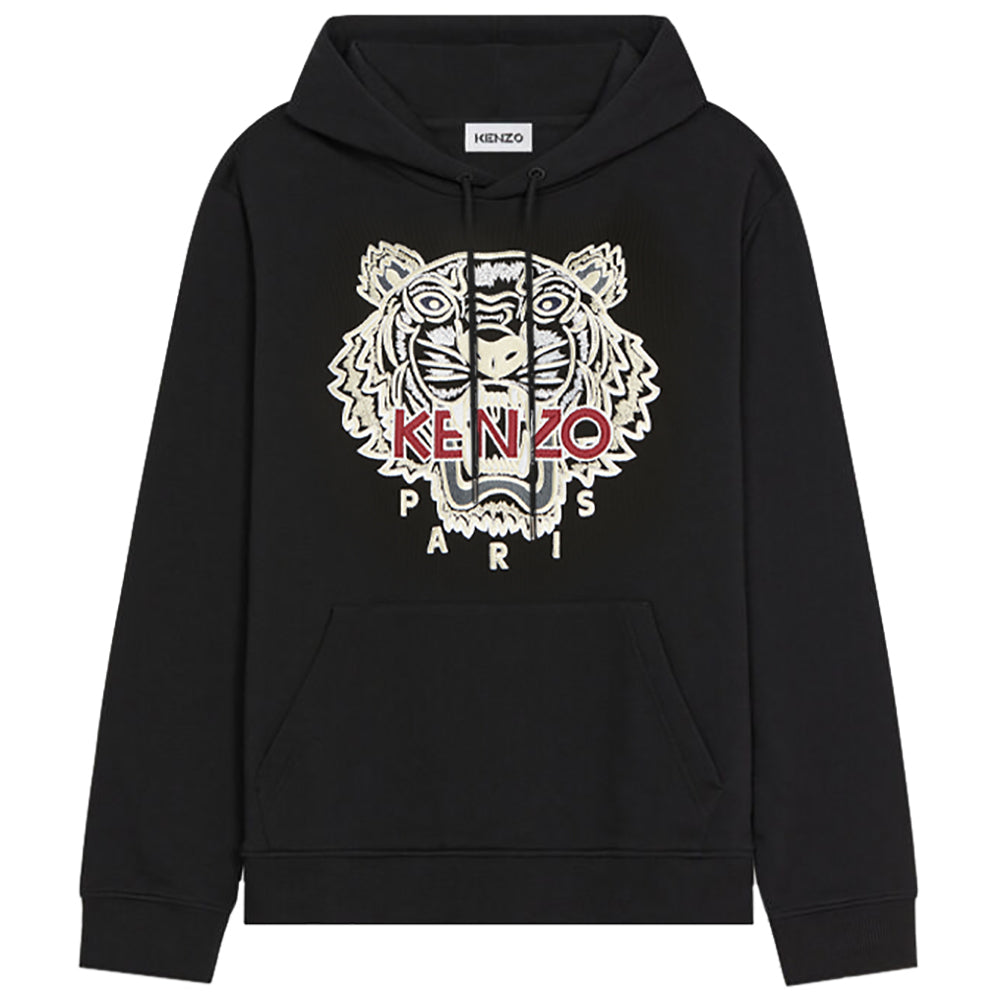 Kenzo Men&#39;s Tiger Hoodie Black