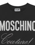 Moschino Girls Logo Sweatshirt Dress Black