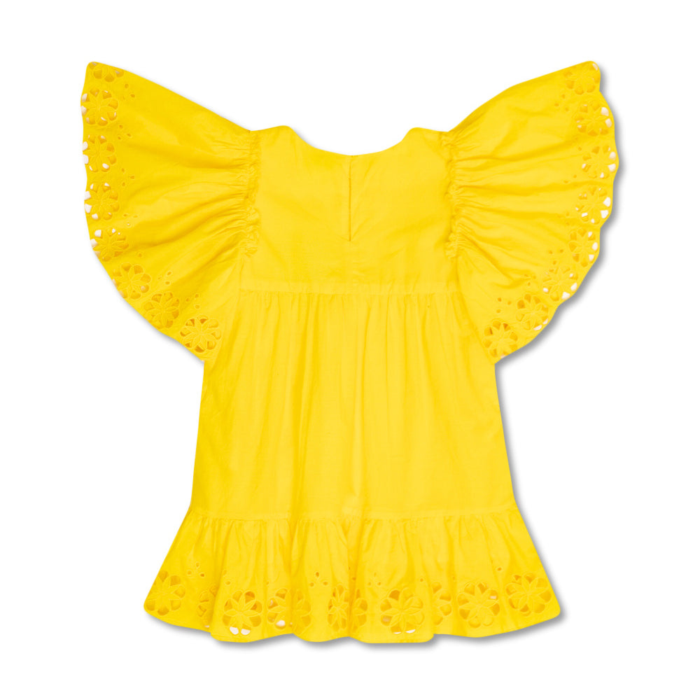 Stella McCartney Girls Flower Dress Yellow