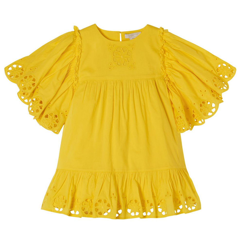 Stella McCartney Girls Flower Dress Yellow