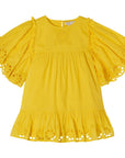Stella McCartney Girls Flower Dress Yellow