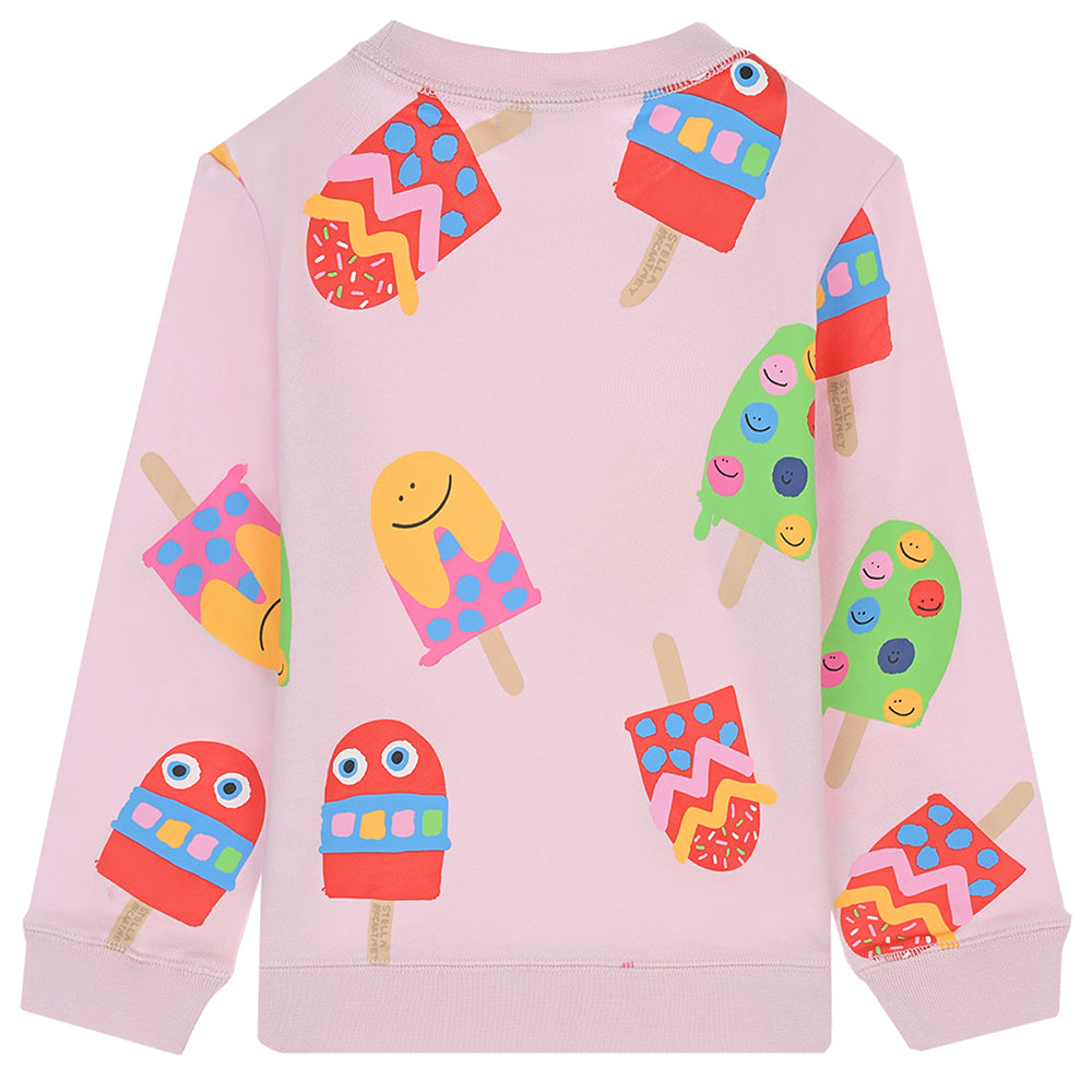 Stella McCartney Girls Lolly Print Sweater and Pants Set Pink