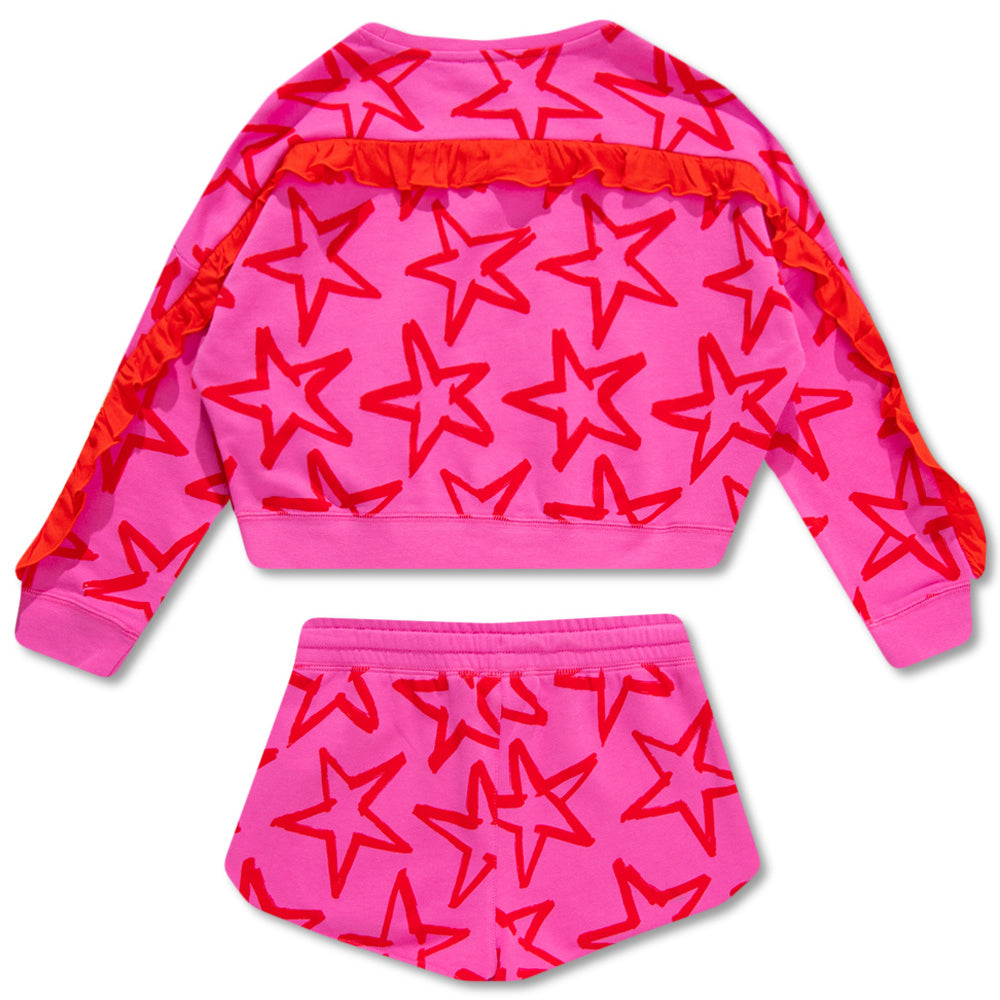 Stella McCartney Girls Organic Sweater and Pants Set Pink