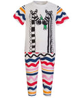 Stella McCartney Baby Girls Zebra Print Tracksuit White