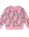 Stella McCartney Baby Girls Zebra Print Sweater Pink
