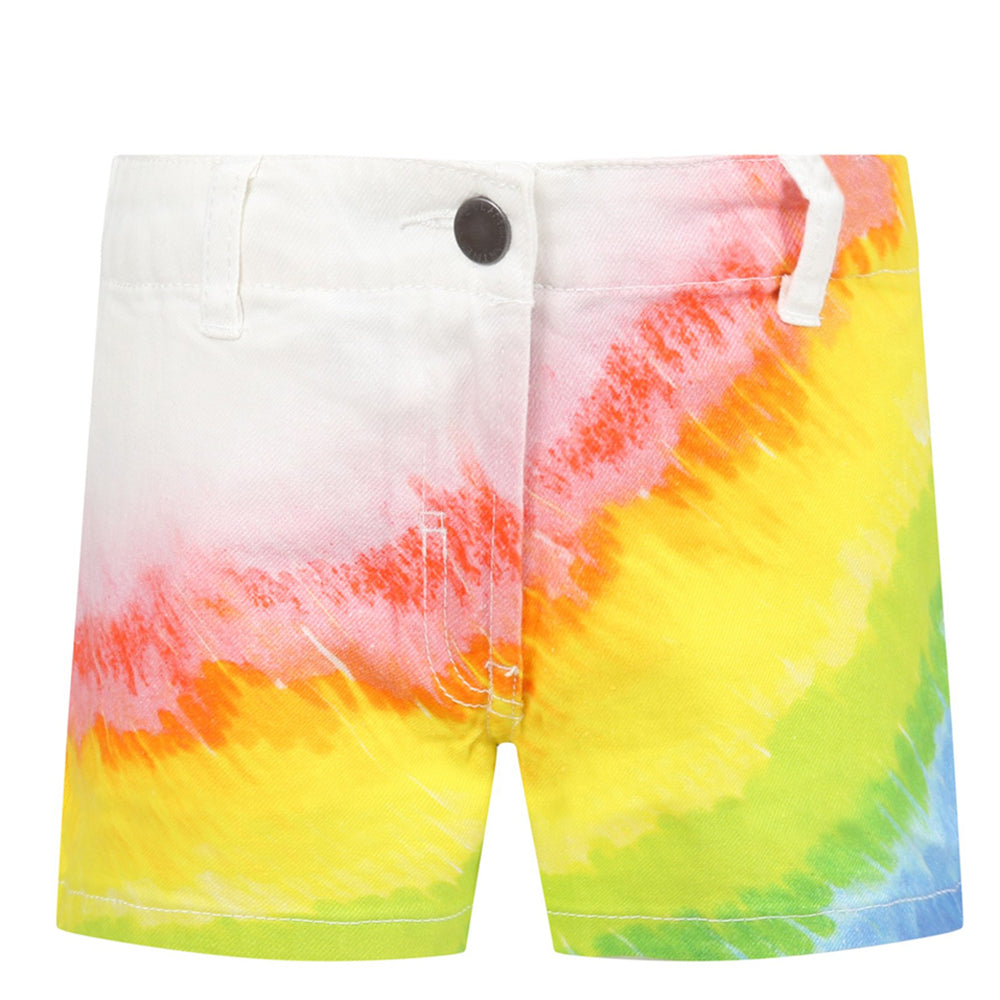 Stella McCartney Girls Tie Dye Shorts White