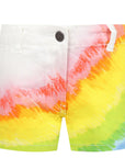 Stella McCartney Girls Tie Dye Shorts White