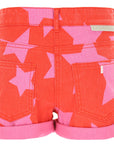 Stella McCartney Girls Star Print Shorts Red