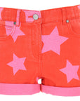 Stella McCartney Girls Star Print Shorts Red