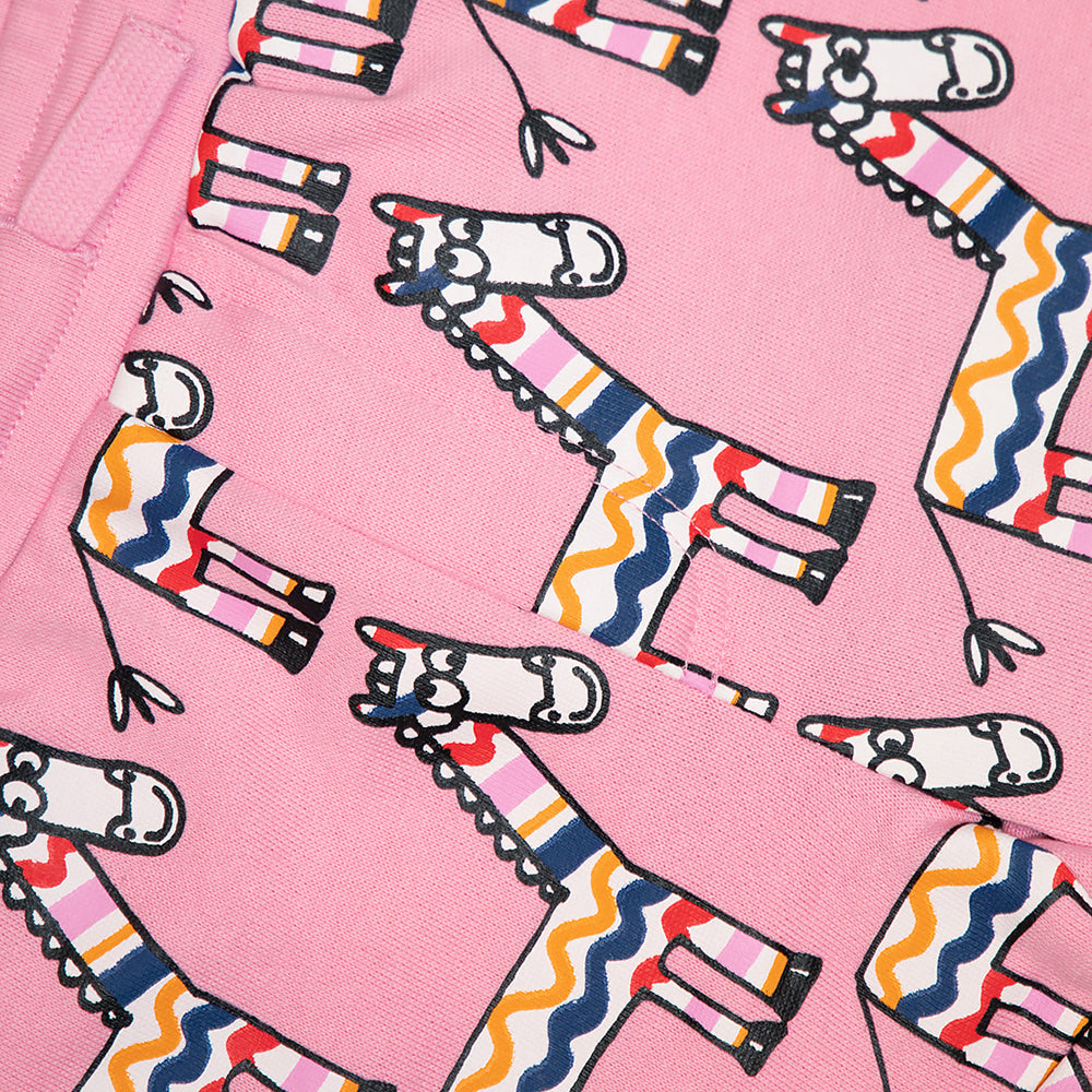 Stella McCartney Baby Girls Zebra Print Shorts Pink