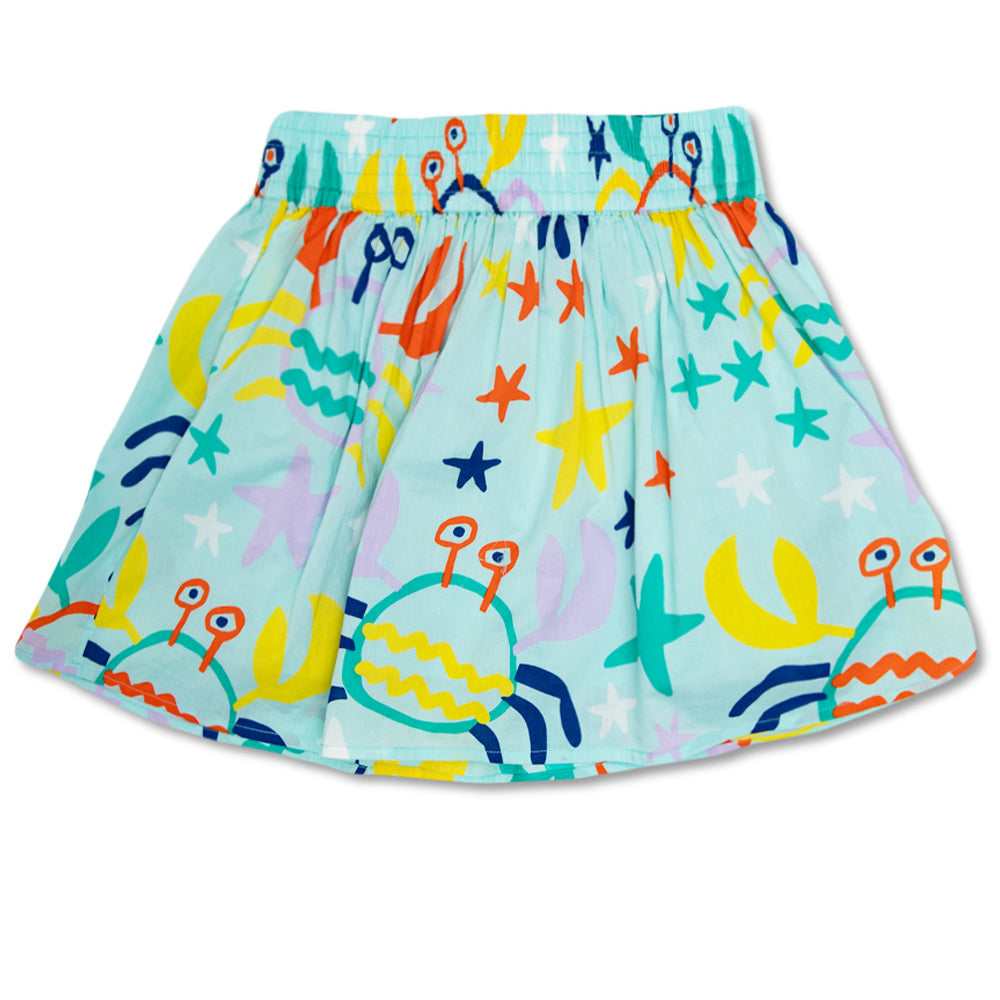 Stella McCartney Girls Patterned Skirt Blue