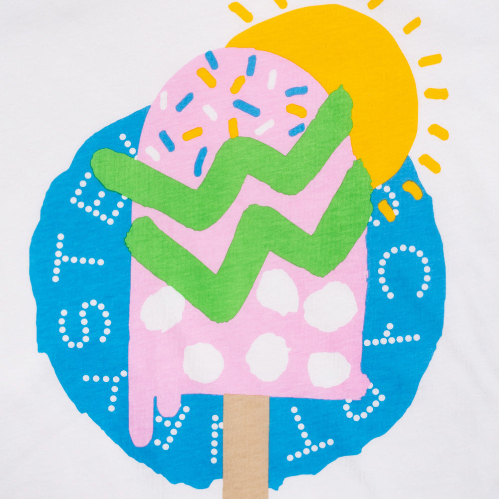 Stella McCartney Girls Lolly Pop Print T-shirt White