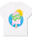 Stella McCartney Girls Lolly Pop Print T-shirt White