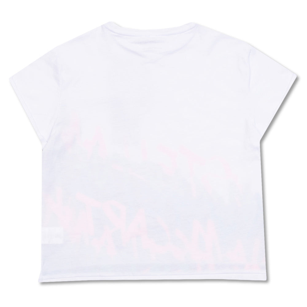 Stella McCartney Girls Neon Print T-shirt White