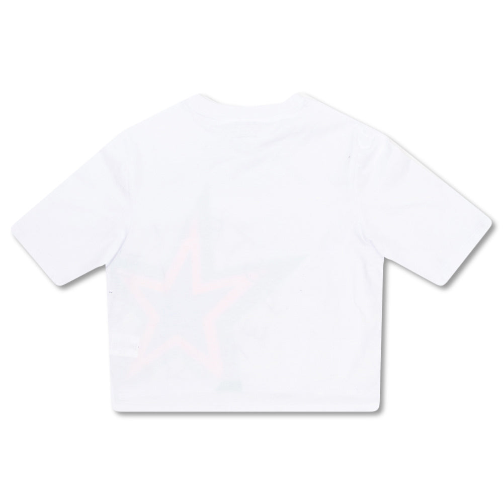 Stella McCartney Girls Star Print T-shirt White