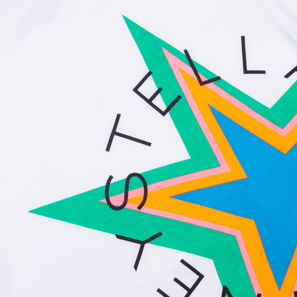 Stella McCartney Girls Star Print T-shirt White