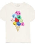 Stella McCartney Girls Ice Cream Print T-shirt White