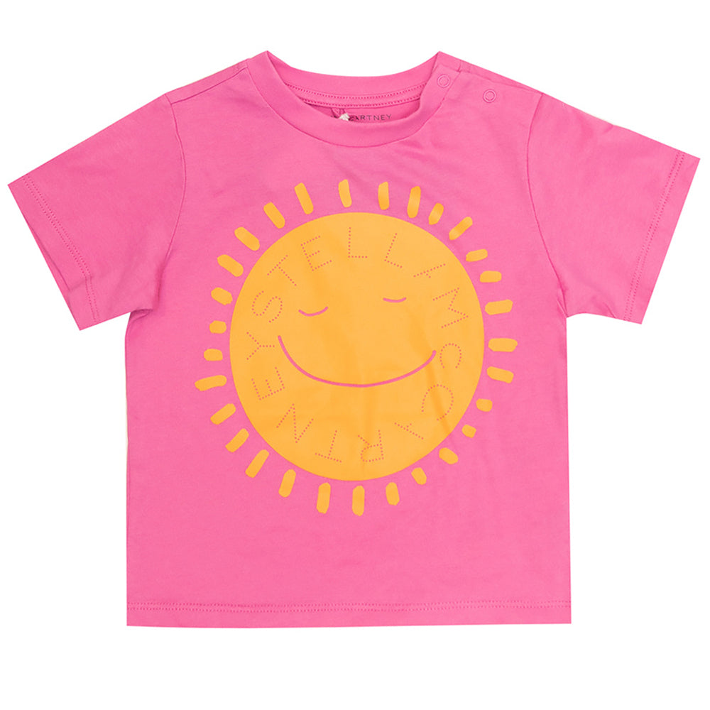 Stella McCartney Baby Girls Sun Print T-shirt Pink