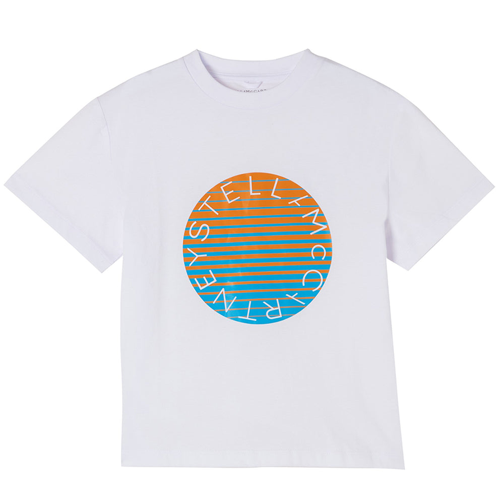 Stella McCartney Unisex Circle logo T-shirt White