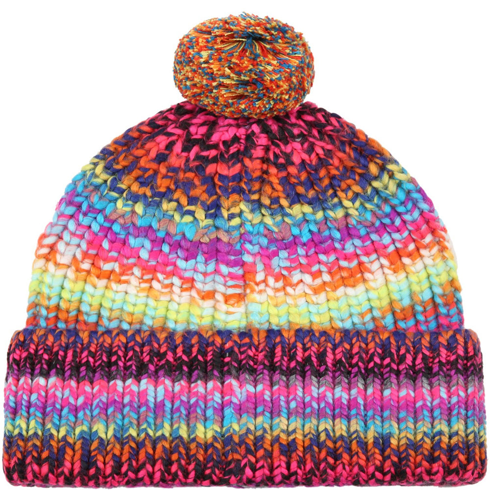 Stella McCartney Girls Knitted Beanie Hat Purple