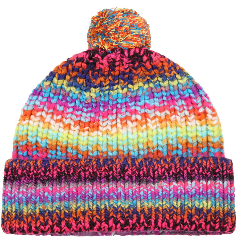 Stella McCartney Girls Knitted Beanie Hat Purple