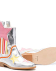 Stella McCartney Girls Cowboy Boots Silver