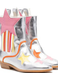 Stella McCartney Girls Cowboy Boots Silver